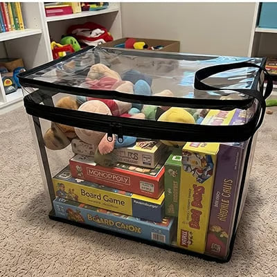 Vermola storage boxes in an organised home