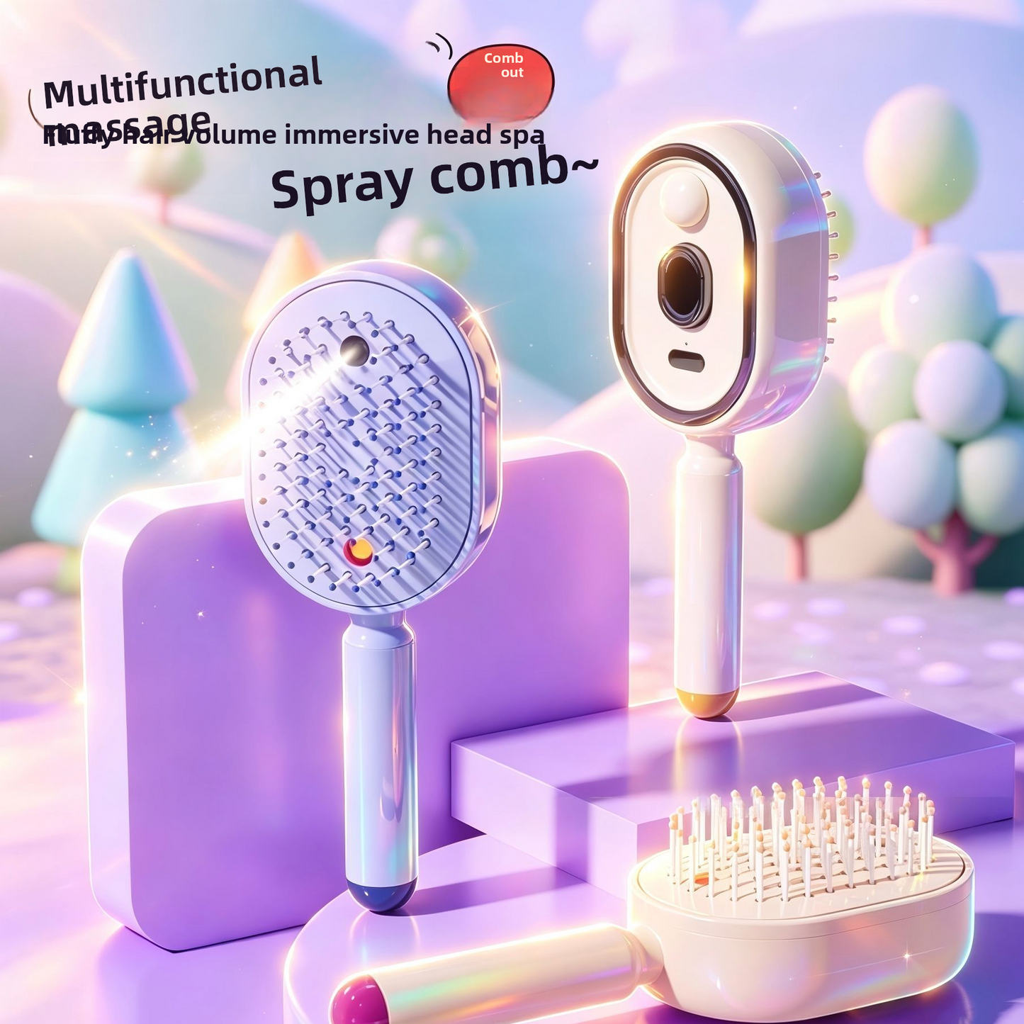 Electric Spray Airbag Massage Hair Comb